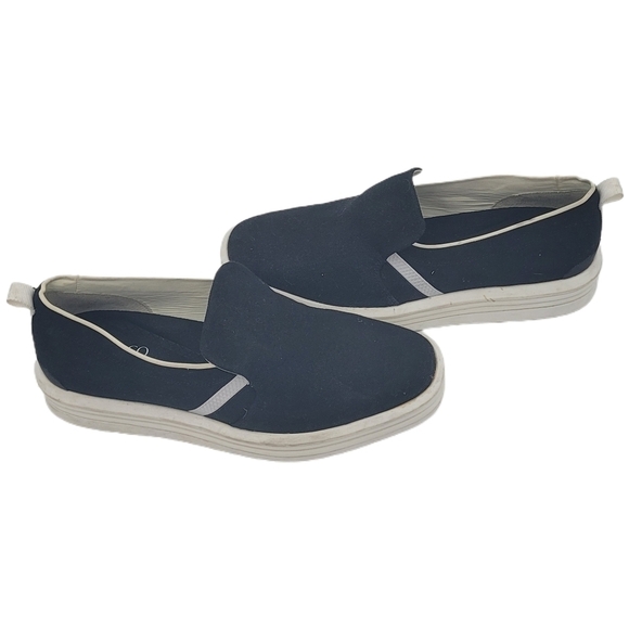 Franco Sarto Womens Black Canvas Maldives Slip-On Sneaker Size 7 - Picture 2 of 11